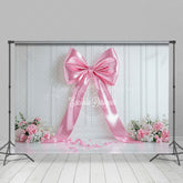 Lofaris Elegant Pink Bow Photo Backdrop For Studio Sessions